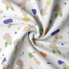 Printed Cotton HOKUS Off-White / Vivid Multicolored